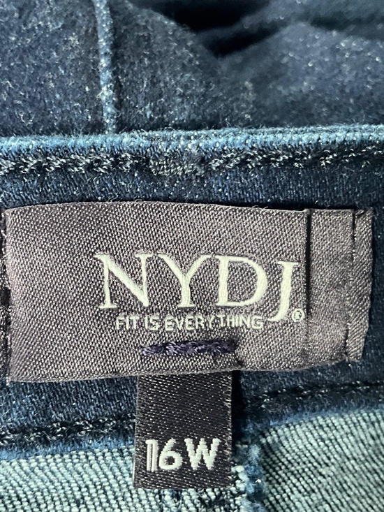 NWOT NYDJ Sherri Slim Straight Leg Jeans LiftxTuck Stretch Minimalist Blue16W - Picture 13 of 13